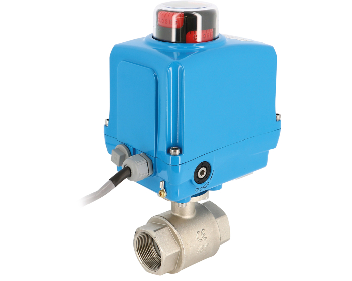 Brass ball valve 502 1/4'' + SA05SCP 230V AC